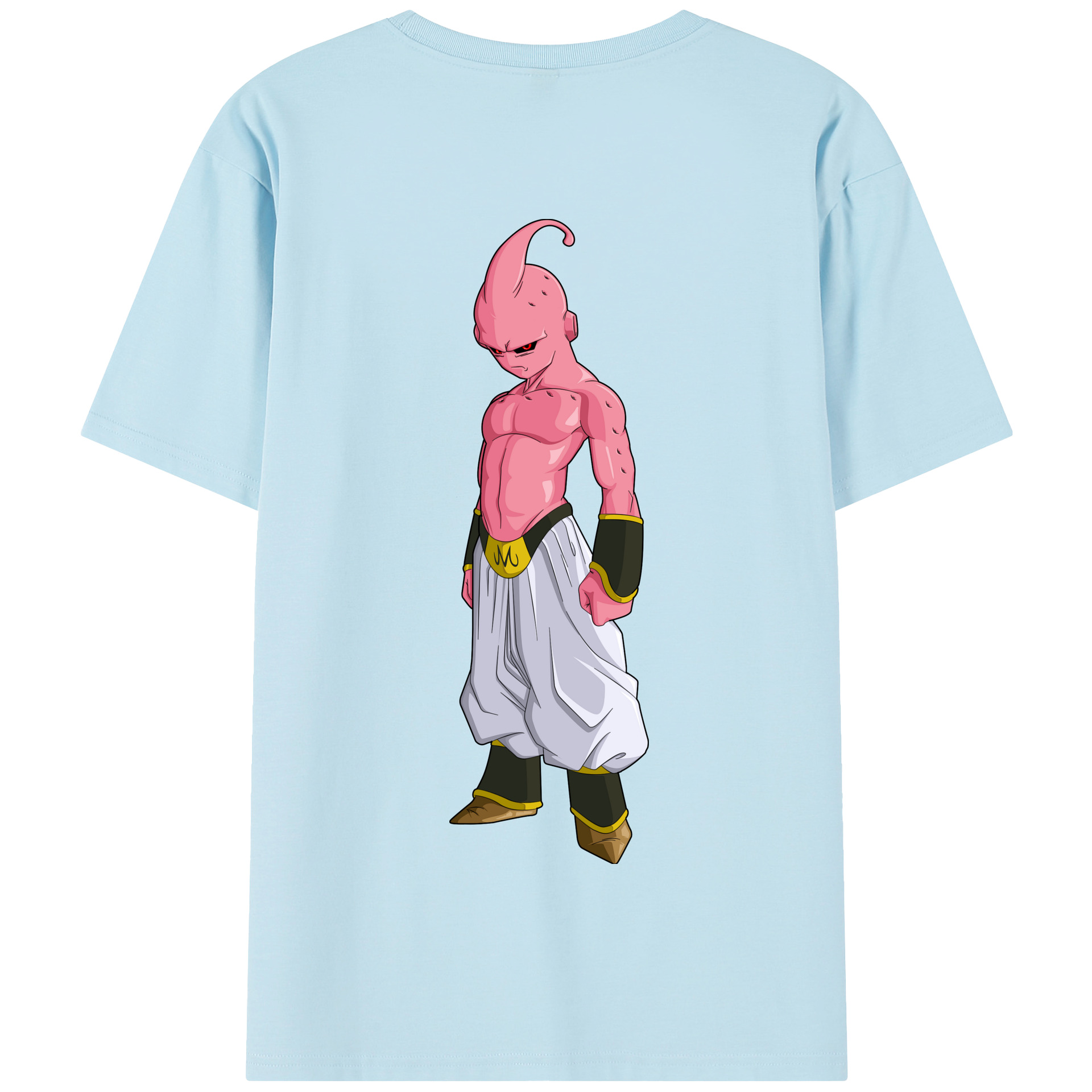 （画像用） ドラゴンボール 魔人ブウ DRAGON BALL Majin Buu 綿100％半袖Tシャツ（背面プリント）
